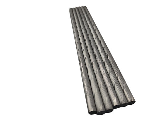 গুণ Customizable Length Ground Surface Finish Cemented Carbide Helical Rods for Precision Cutting কারখানা
